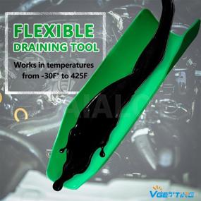 img 1 attached to Reusable Foldable Draining Funnel - VGETTING Flexible Draining Tool for Car Oil Change, Drip-Free Oil Filter Guide Tool, General Purpose Automotive Funnel (14.57x6.7Inch)