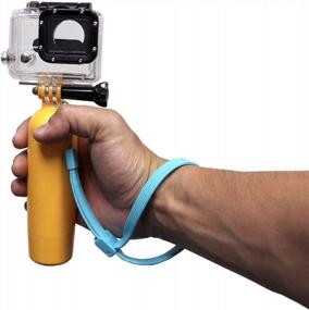 img 3 attached to Поднимите свою камеру GoPro на новый уровень с помощью ручки MaximalPower CA GP Floaty Bar Flat Floaty Bobber Handle в желтом цвете!