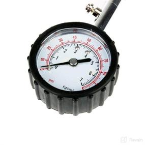 img 3 attached to Accurate Heavy Duty Tire Pressure Gauge - Readable Dial, Low to High Range for Cars, Bicycles, and Trucks - 100 PSI