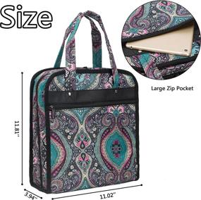 img 1 attached to Stay Organized And Stylish With PACMAXI'S Paisley Sewing Accessories Storage Bag