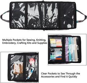 img 3 attached to Stay Organized And Stylish With PACMAXI'S Paisley Sewing Accessories Storage Bag