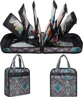 stay organized and stylish with pacmaxi's paisley sewing accessories storage bag logo