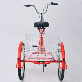 img 3 attached to ZUKKA Adult Tricycle Trikes,7 Speed Three-Wheeled Bike,24/26 Inch Cruiser Bicycles With Large Shopping Basket For Seniors, Women, Men