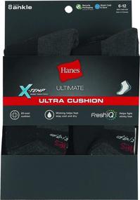 img 2 attached to Hanes Ultimate Cushion FreshIQ Control Men's Clothing: Perfect for Active Lifestyles!