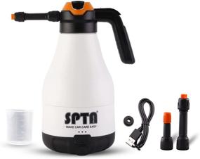 img 4 attached to 🚿 SPTA Cordless Pump Sprayer, Cordless Foam Cannon - 8.4V 1.8L - Full Function Cordless Foam Sprayer for Car Washing and Cleaning