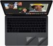 protect and enhance your macbook air 13-inch a1932 with the space gray palm rest cover and trackpad protector logo
