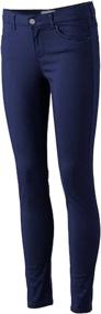 img 2 attached to Stylish Skinny Stretched Girls' Junior School Uniform Pants & Capris: Premium Quality Clothing