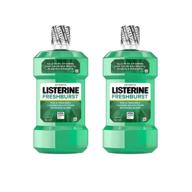 gingivitis treatment: listerine freshburst antiseptic germ killing mouthwash logo