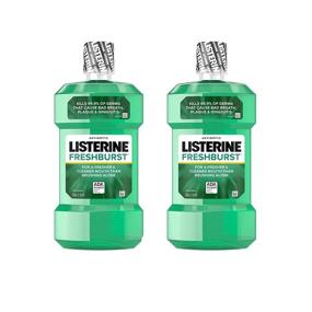 img 4 attached to Gingivitis Treatment: Listerine Freshburst Antiseptic Germ Killing Mouthwash