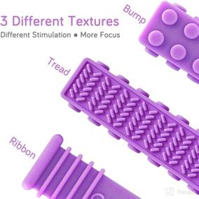 img 2 attached to 🚼 T Sensory Chew Stick Toys for Girls (2 Pack) - Effective Oral Motor Stimulation for ADHD, Autism, SPD - Durable Sensory Chew Tool for Aggressive Chewers (Ages 0-12)