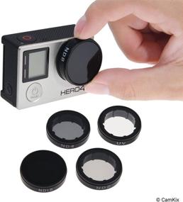 img 3 attached to Enhance Your GoPro Footage with CamKix Cinematic Filter Pack: Compatible with GoPro Hero 4 and 3+ - Includes ND Filters (ND2/ND4/ND8/ND16), UV Filter, and Cleaning Cloth