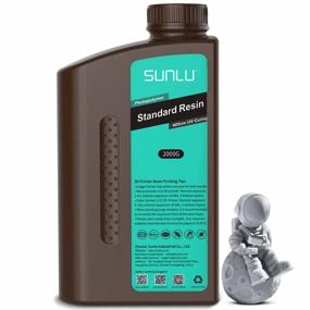 img 4 attached to High Precision Grey Resin For SLA/DLP 3D Printing - SUNLU 2Kg Fast Curing UV Liquid Photopolymer Resin