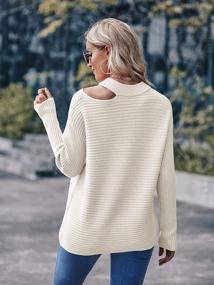 img 1 attached to 2023 Fall Winter Women'S Halter Neck Off Shoulder Knit Sweater - KIRUNDO Long Sleeve Pullover Tops