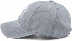 img 2 attached to Get Trendy With OASCUVER'S Adjustable Denim Dog Mom Hat For Women