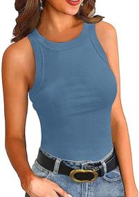 img 4 attached to BONITEE Bodysuit Sleeveless Racerback X Large Women's Clothing ~ Bodysuits