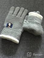 img 1 attached to ORVINNER Kids Winter Gloves - 3 Pairs Children Warm Wool Lined Gloves for Boys and Girls, Toddler Thermal Knitted Mittens review by David Romero