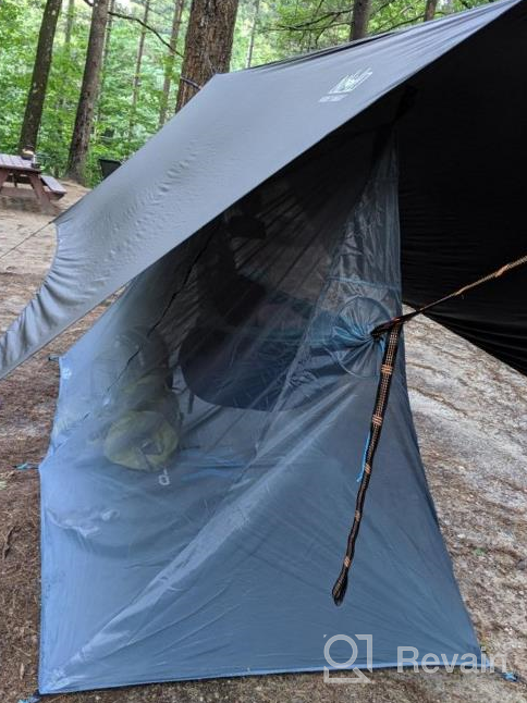 img 1 attached to Kijaro Hammock - Bug and Mosquito Jungle Netting with No-See 🌿 Um Mesh for Complete 360-Degree Protection, Simplicity in Quick and Easy Setup review by Nap Olivas