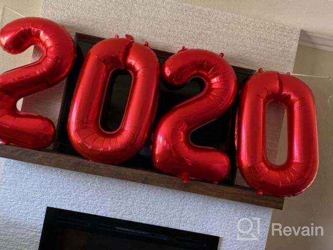 img 1 attached to Long-Lasting Blue Number Balloons For Milestone Birthdays – Reusable 40 Inch Foil Decorations review by Josh Cox
