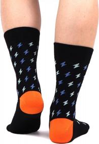 img 2 attached to Colorful Dress Socks For Men - Fun Fashion Calf Socks - Pack Of 6/12 - WeciBor