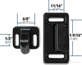 img 1 attached to 🚪 RV- Screen Door Latch Right Hand Handle Kit - Leisure Coachworks for Camper Motorhomes & Travel Trailers