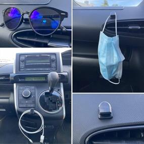 img 2 attached to Organize Your Car With Randconcept'S Multi-Purpose Dashboard Hanger - Perfect For Masks, Keys, Cables And More (4 Pack)