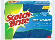 scotch brite non scratch sponge 524 t 12 4 count logo
