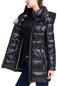 img 1 attached to Andrew Marc Ladies Packable Jacket Women's Clothing