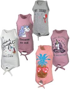 img 4 attached to 👚 Girls' Clothing with Sleeveless Designs - MISS POPULAR Tops, Tees & Blouses for Friendly Fashion