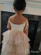 img 1 attached to Maxi Tulle Party Dress For Girls - Strap Lace Tiered Flower Girl Dresses review by Paul Ziegler