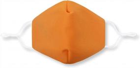 img 3 attached to Унисекс высококачественный многоразовый хлопковый шарф-маска для лица с оранжевым покрытием, 1 шт.