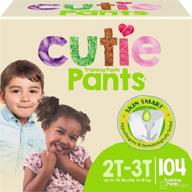👶 cuties 2t/3t potty training pants: hypoallergenic, skin smart, 104 count for girls and boys логотип