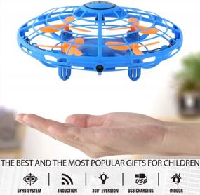 img 4 attached to Gesture Controlled Flying Ball Toy, UFO Aircraft With Gravity-Defying Suspension, Infrared Induction Interactive Helicopter Toy