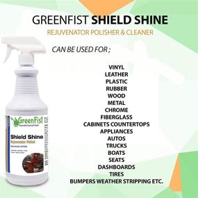 img 1 attached to 🌟 Ultimate Shield Shine Rejuvenator: 32oz Multipurpose Polisher, Sealer & Protector for Vinyl, Leather, Plastic, Rubber, Wood, Metal, Chrome, Fiber Glass, and More!