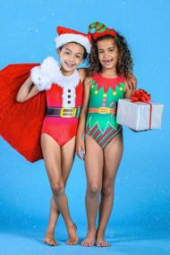 img 2 attached to Girls' Christmas Gymnastics Leotards By Destira - Sizes Child XXS To Adult Large
