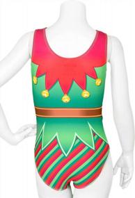 img 3 attached to Girls' Christmas Gymnastics Leotards By Destira - Sizes Child XXS To Adult Large