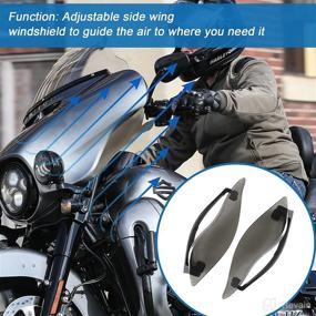 img 3 attached to AUFER Motorcycle Deflectors Windshield Compatible