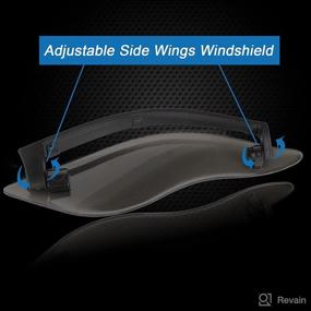 img 2 attached to AUFER Motorcycle Deflectors Windshield Compatible