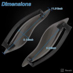 img 1 attached to AUFER Motorcycle Deflectors Windshield Compatible