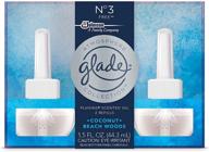 🌬️ glade atmosphere collection plugin scented oil air freshener refill, no 3 free, 2 refills, 1.5 fl oz logo