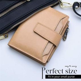 img 3 attached to 👜 Stylish and Secure: Womens Blocking Leather Compact Bifold Handbags & Wallets