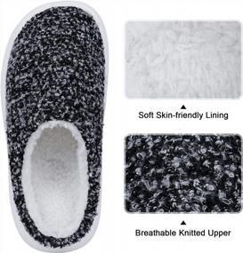 img 1 attached to Women'S Winter Slippers With Thick Soles And Extra Cushion For Plantar Fasciitis Relief - Comfy House Shoes