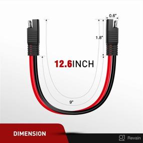 img 3 attached to ⚡ Power up your Devices Easily with Nilight 10 Gauge 2 Pin Quick Disconnect Harness: Heavy Duty SAE Connector Bullet Lead Cable for Hassle-free Connections! Enjoy a Solid 2 Years Warranty