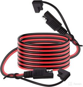 img 4 attached to 🔌 iGreely 30Ft SAE Extension Cable - High-Quality 16 Gauge Wire Harness for Automotive, RV, Motorcycle, Solar Panels, Cars, Tractor - 16AWG Connector & Plug - Quick Disconnect Feature - 9M Length