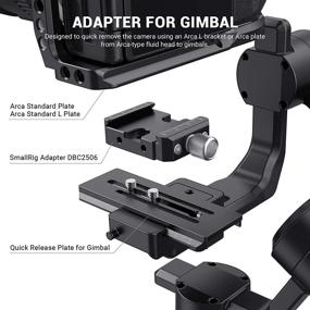 img 2 attached to SmallRig DSLR and Mirrorless Quick Release Clamp - Arca-Type Standard Compatible with DJI Ronin S/SC ZHIYUN Crane Series Weebill S Gimbal - DBC2506