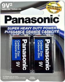 img 2 attached to 🔋 Long-Lasting 9V Panasonic Batteries: Super Heavy Duty Power for All Your Devices - Zinc Carbon 2-Pack