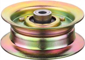 img 1 attached to Idler Pulley Replacement 532177968 Fits For Husq Craftsman Mower- Flat Idler Pulley Bearings Compatible With Husq Sears Poulan Lawn Tractors With 42" 46" 48" Deck, Replace 177968 193197