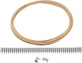 img 4 attached to Upgrade Your Sofa'S Comfort With Upholstery Stay Wire: 20Ft, 16-Gauge With Instructions & 40 Clips Included!