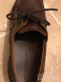 img 6 attached to Кожаные мужские туфли "Quayside Clipper", коричневого каштанового цвета.