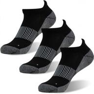 footplus спортивные носки унисекс с добавлением меди, с мягкой подошвой и поддержкой свода стопы для улучшения результатов при беге и походах - длина до щиколотки / экипажа логотип
