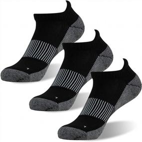 img 4 attached to FOOTPLUS Unisex Copper-Infused Athletic Socks With Cushioned Sole And Arch Support For Enhanced Running And Hiking Performance - Ankle/Crew Length